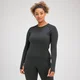 Maglia a maniche lunghe senza cuciture MP Tempo Illusion da donna - Nera