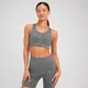 Reggiseno sportivo stampa animalier MP Tempo - Grigio ardesia