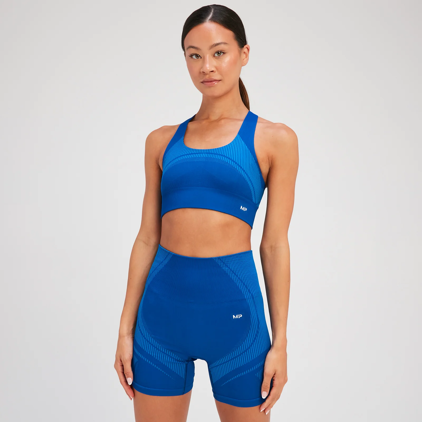 Reggiseno sportivo senza cuciture MP Tempo Ultra - Surf Blue - XS Immagine 1