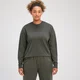 Maglia oversize a maniche lunghe MP Rest Day da donna - Verde tortora