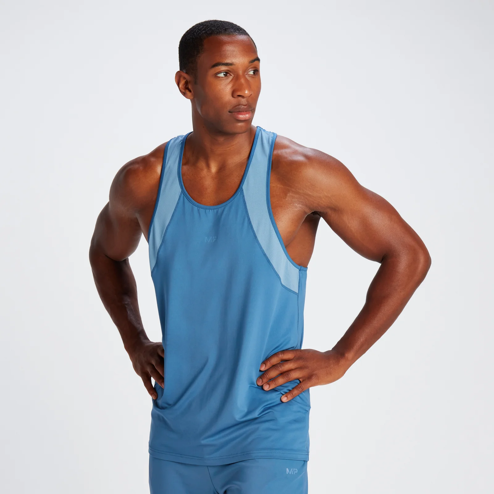 Canotta a spalline strette MP Tempo da uomo - Blu Indigo - XS Immagine 1