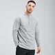 Maglia con cerniera 1/4 MP Tempo da uomo - Grigio tempesta mélange