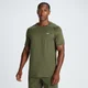 T-shirt sportiva a maniche corte MP da uomo - Verde oliva