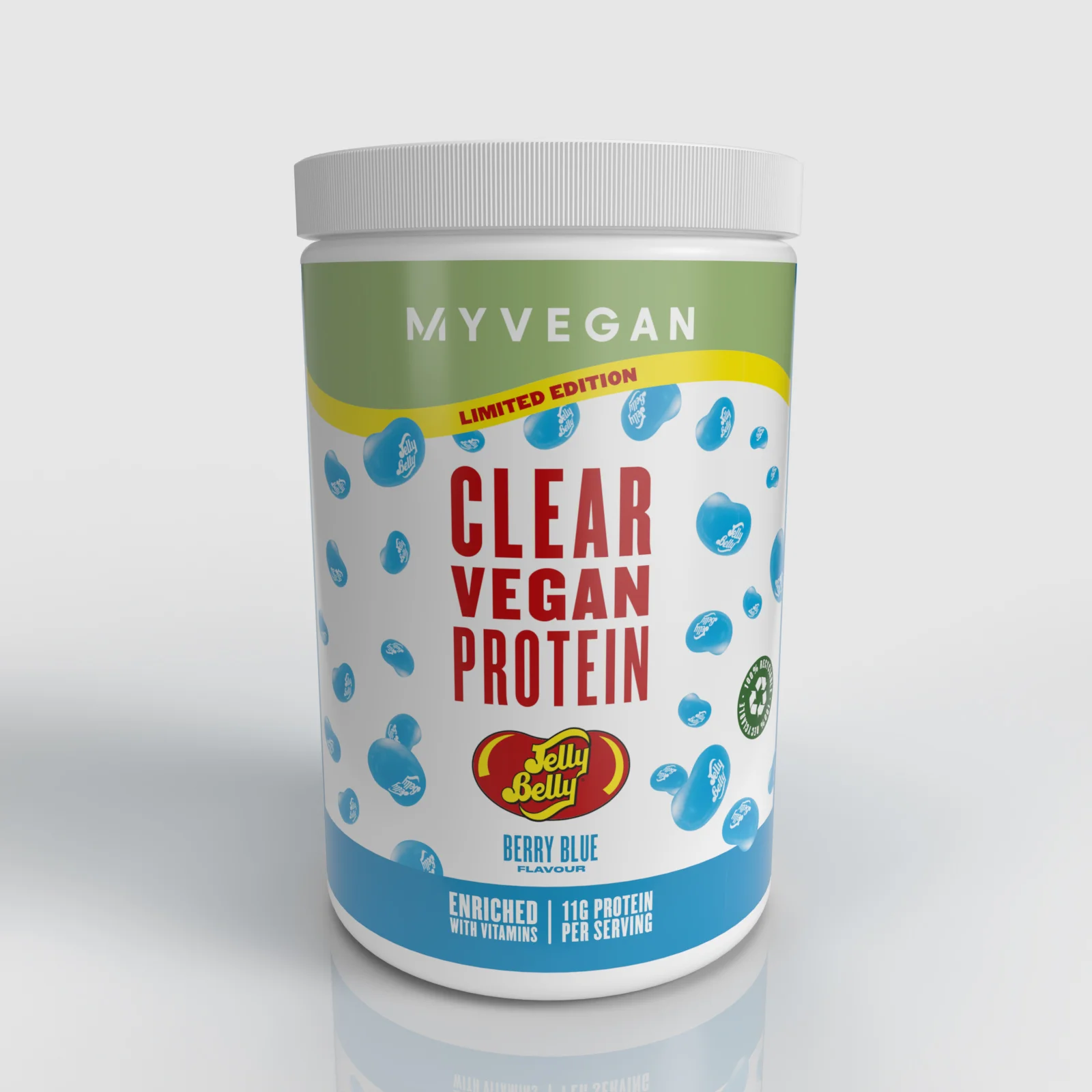 Clear Vegan Protein - Jelly Belly® - 20porzioni - Berry Blue Immagine 1