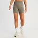 Pantaloncini a costine senza cuciture MP Tempo da donna - Tortora scuro