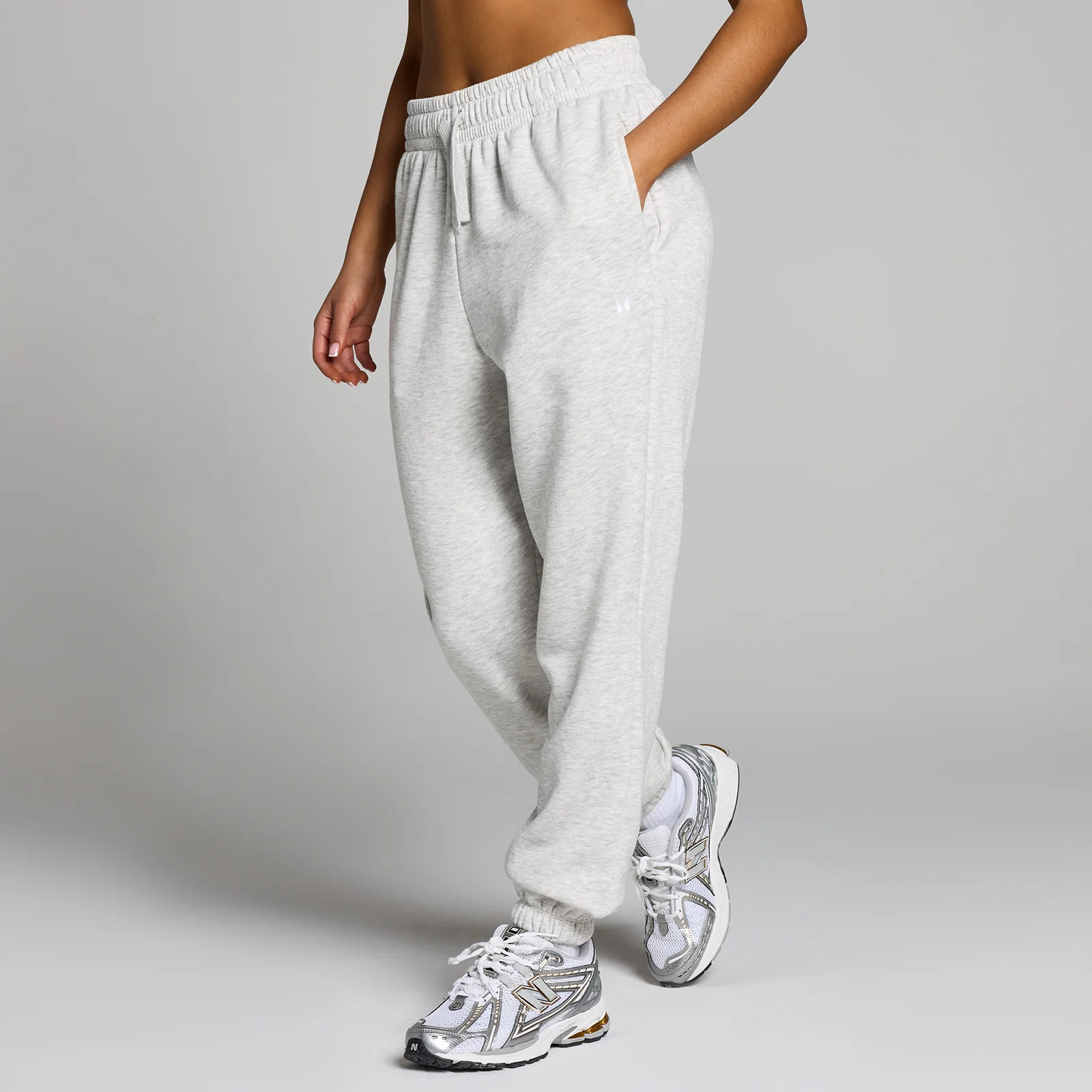 Pantaloni da jogging MP Basics da donna - Grigio chiaro mélange - S Immagine 1
