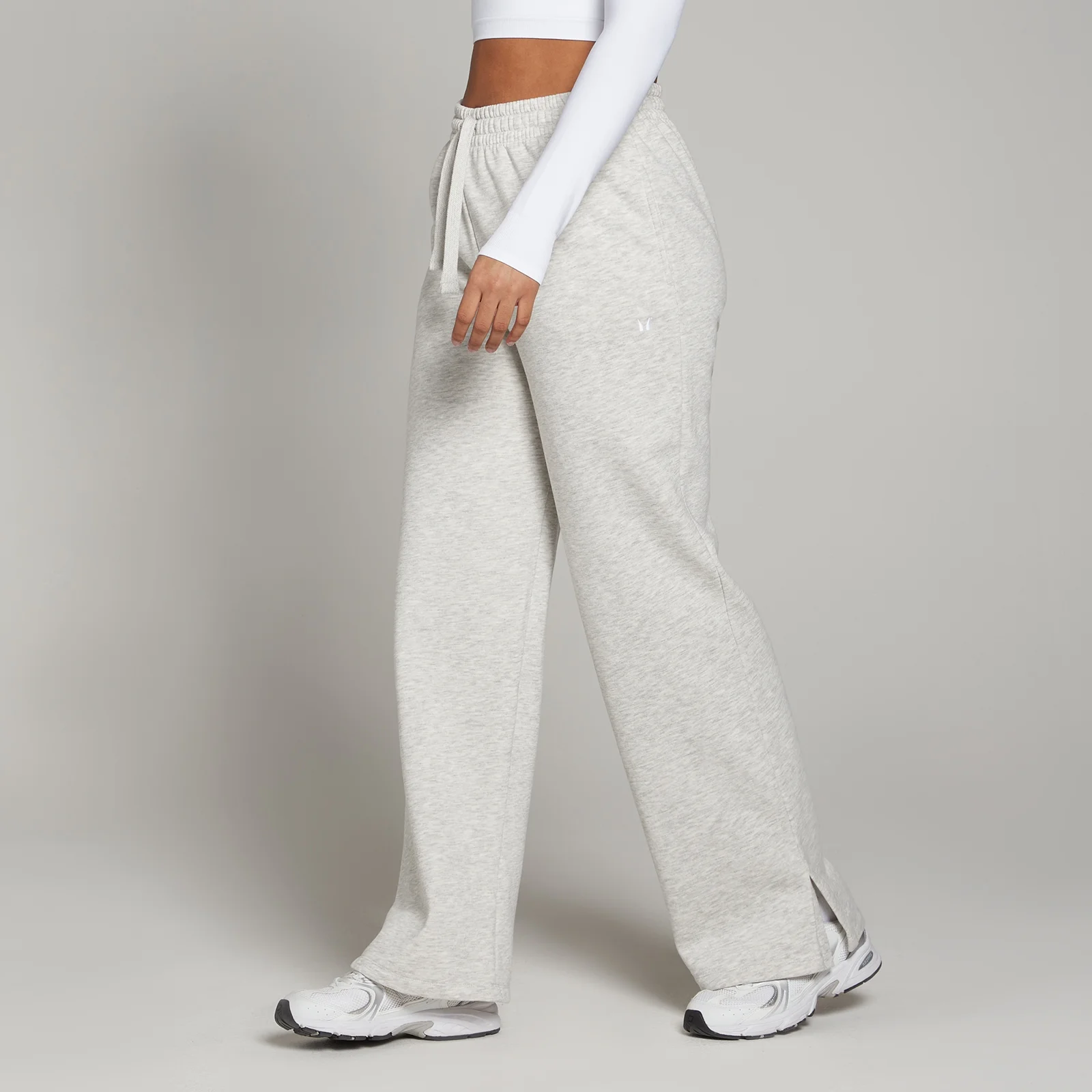 Pantaloni da jogging a taglio dritto MP Basics da donna - Grigio chiaro mélange - XXS Immagine 1