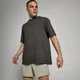 T-shirt oversize slavata MP Tempo da uomo - Nero slavato