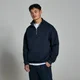 Maglia pesante con cerniera a 1/4 MP Lifestyle da uomo - Blu navy scuro