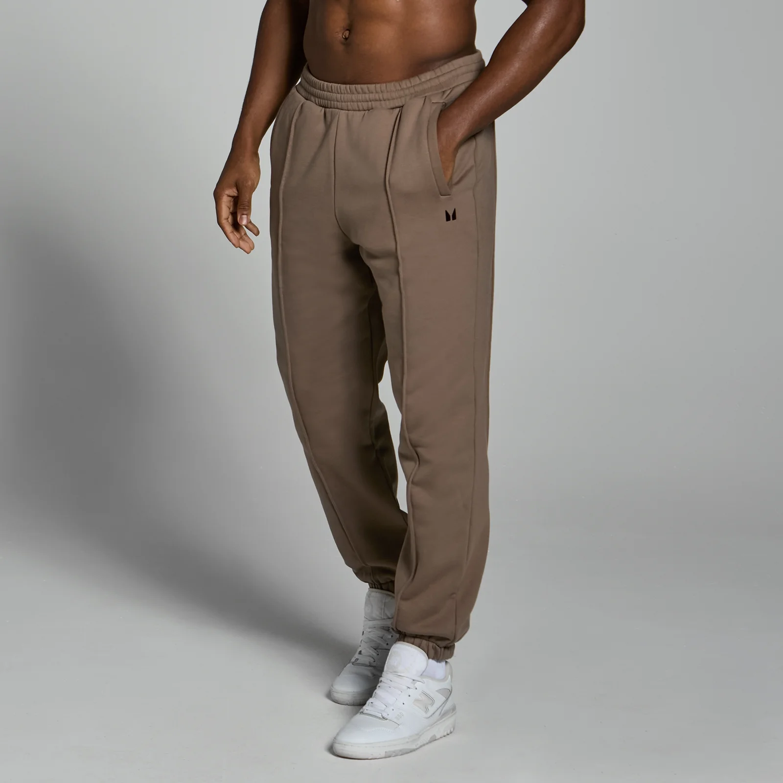Pantaloni da jogging pesanti oversize MP Lifestyle da uomo - Marrone chiaro - XS Immagine 1