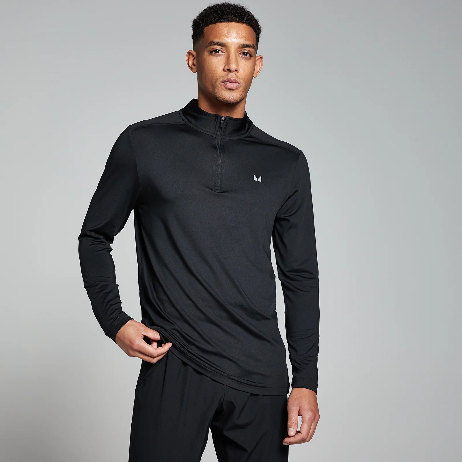 Maglia con cerniera 1/4 MP Velocity da uomo - Nera - XS Immagine 1