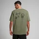 T-shirt oversize con stampa MP Tempo da uomo - Verde oliva