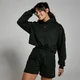 Felpa crop pesante con cappuccio MP Lifestyle da donna - Nera