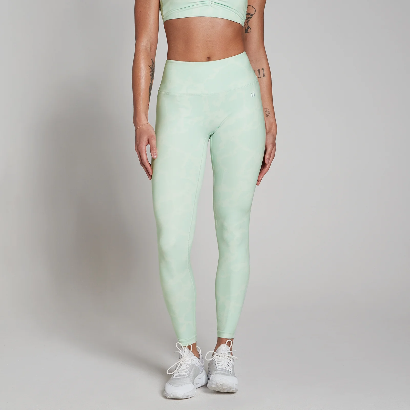Leggings MP Tempo Abstract da donna - Verde menta chiaro - XS Immagine 1