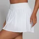 Gonna a pieghe con pantaloncino MP Tempo da donna - Bianca
