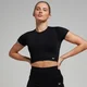 Crop top senza cuciture MP Tempo da donna - Nero