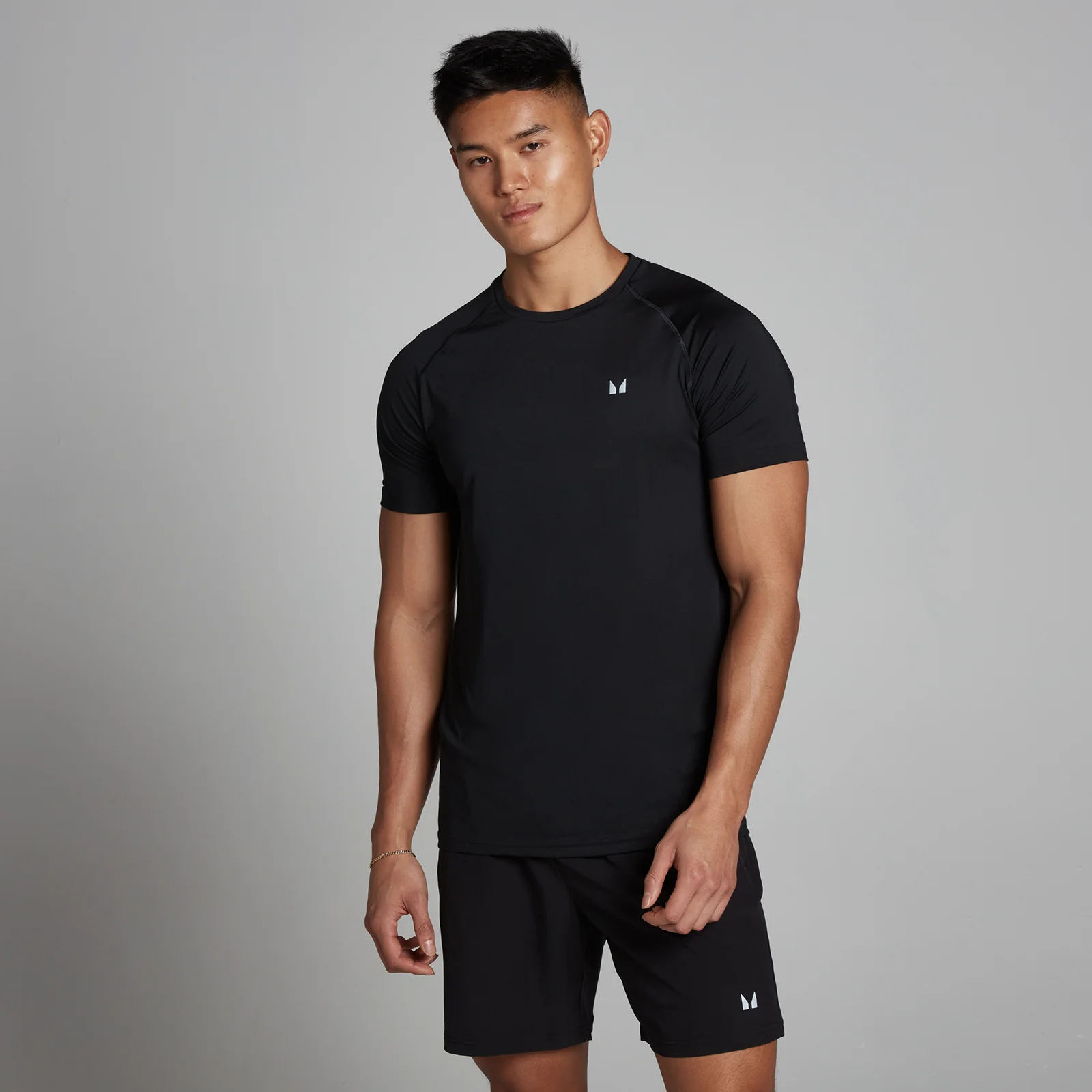 T-shirt sportiva a maniche corte MP da uomo - Nera - XS Immagine 1