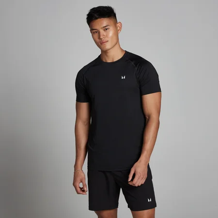 T-shirt sportiva a maniche corte MP da uomo - Nera