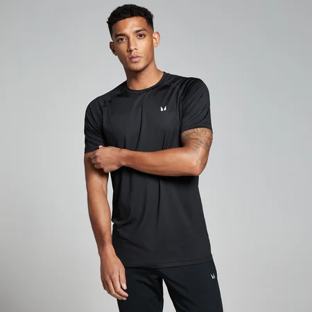T-shirt sportiva a maniche corte MP da uomo - Nera
