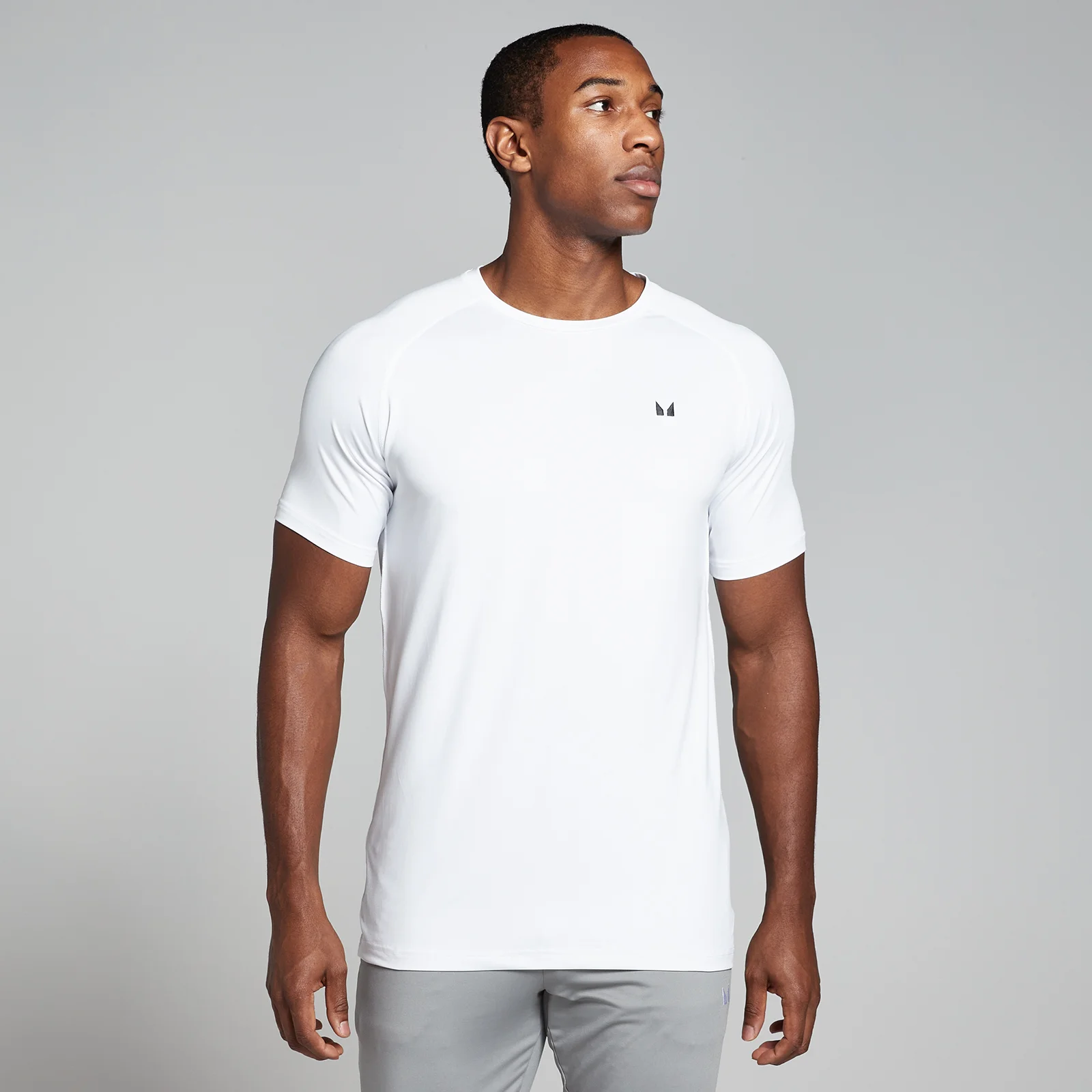 T-shirt sportiva a maniche corte MP da uomo - Bianca - XXS Immagine 1