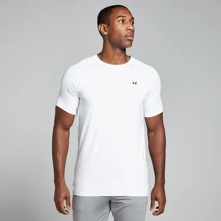 T-shirt sportiva a maniche corte MP da uomo - Bianca