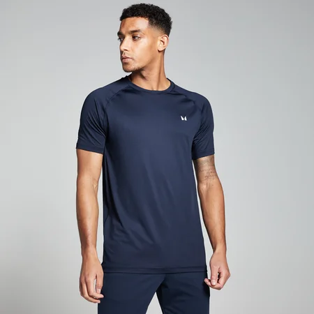T-shirt sportiva a maniche corte MP da uomo - Blu navy