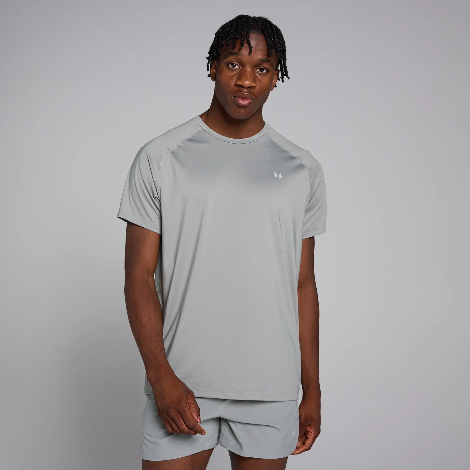 T-shirt sportiva a maniche corte MP da uomo - Grigio tempesta - XXS Immagine 1