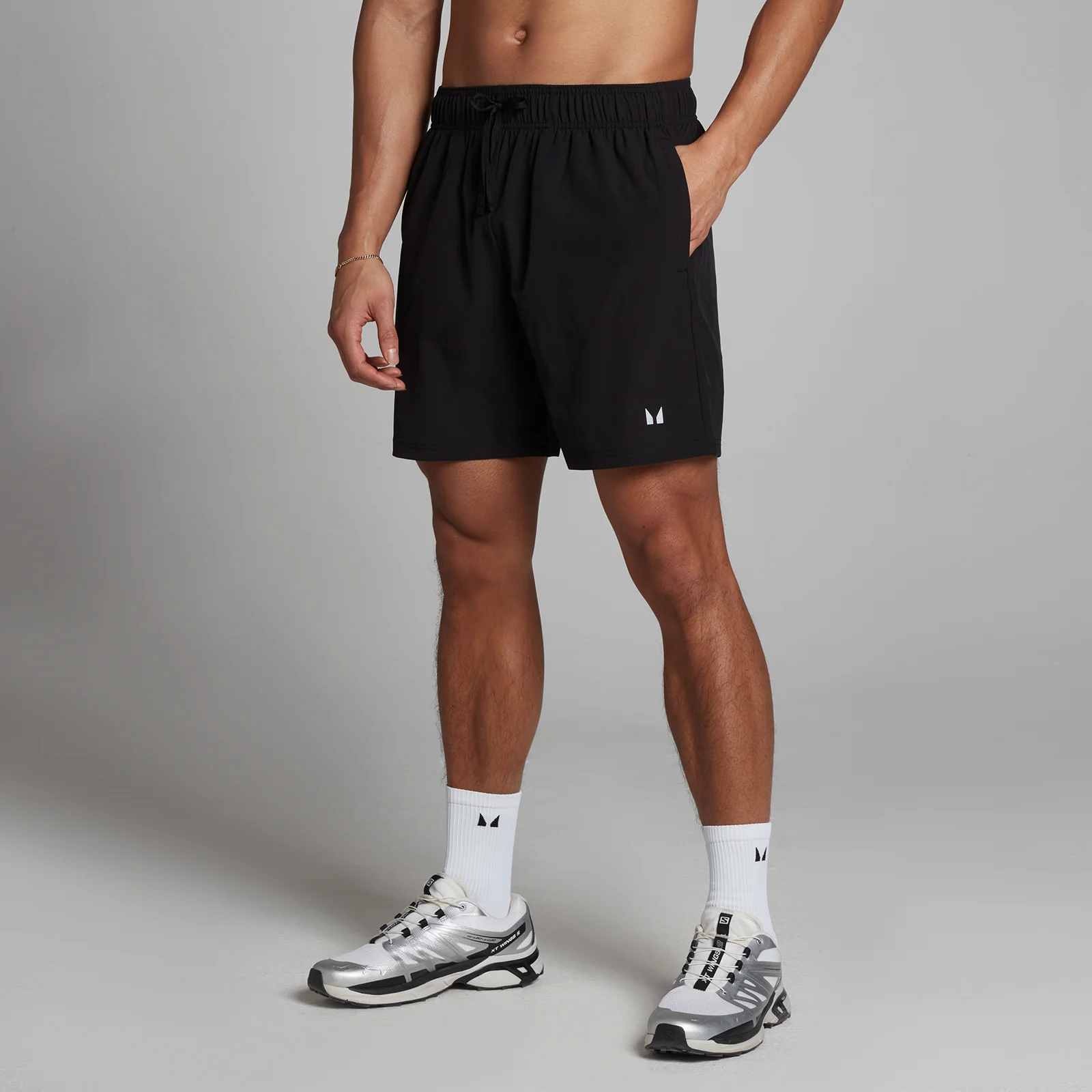 Pantaloncini sportivi in tessuto MP da uomo - Neri - XXS Immagine 1
