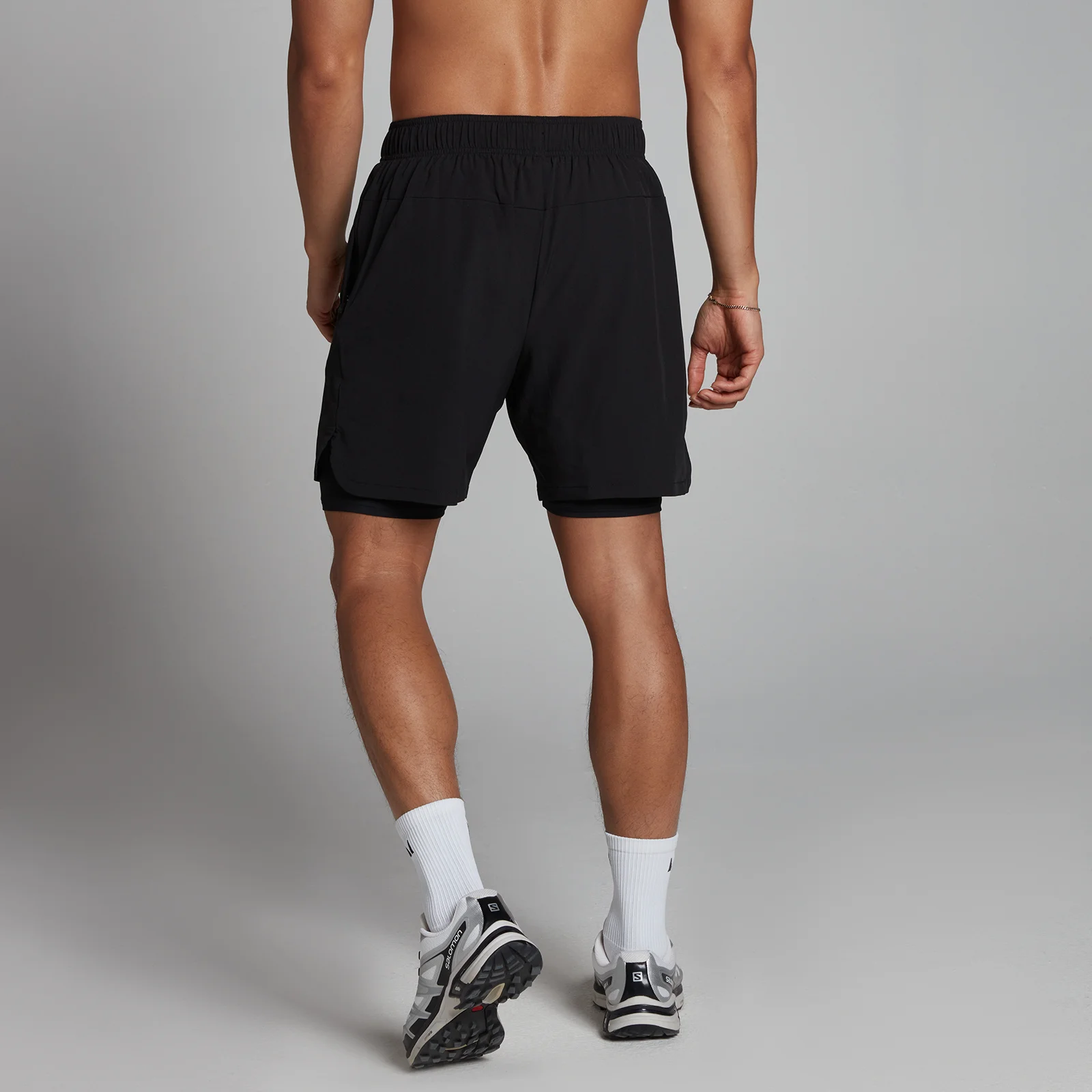 Rexcyril Pantaloncini Sportivi Uomo Confezione Da 2 (Grigio + Blu) - Asciugatura Rapida, Leggeri, Con Tasca, Per Corsa E Palestra, Taglia M