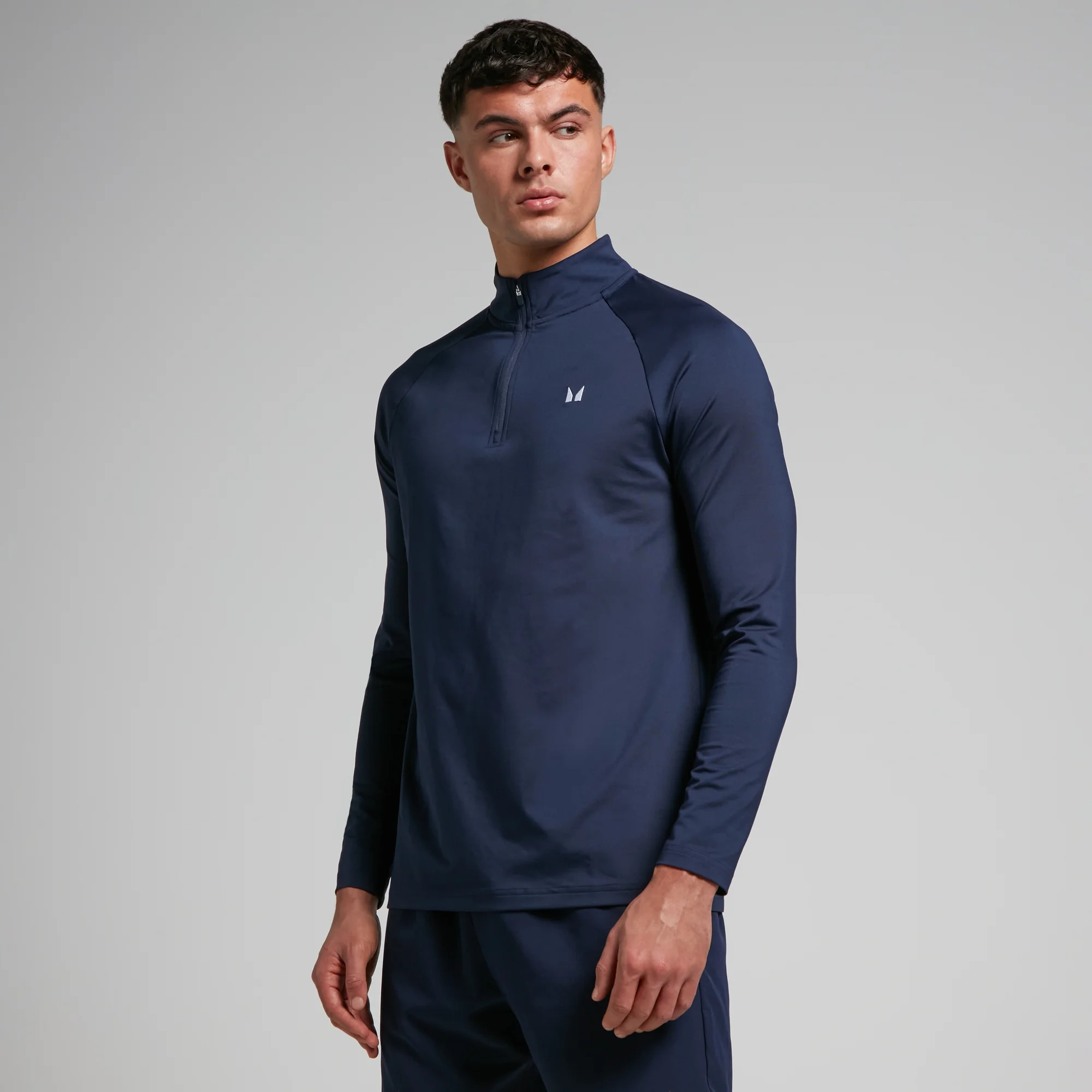 Maglia sportiva con cerniera 1/4 MP da uomo - Blu navy - XS Immagine 1