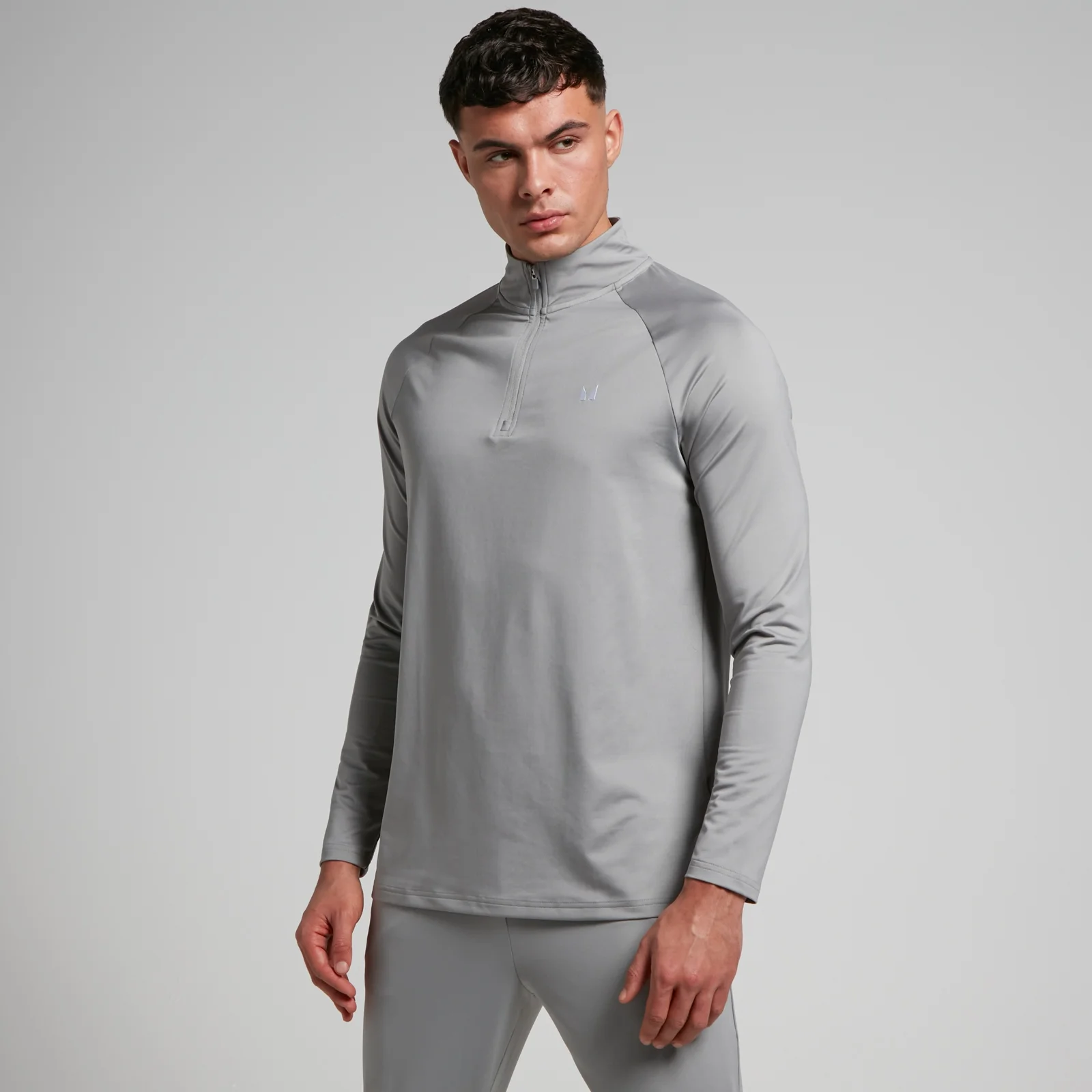 Maglia sportiva con cerniera 1/4 MP da uomo - Grigio tempesta - XXS Immagine 1