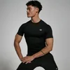 T-shirt sportiva aderente a maniche corte MP da uomo - Nera