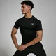 T-shirt sportiva aderente a maniche corte MP da uomo - Nera