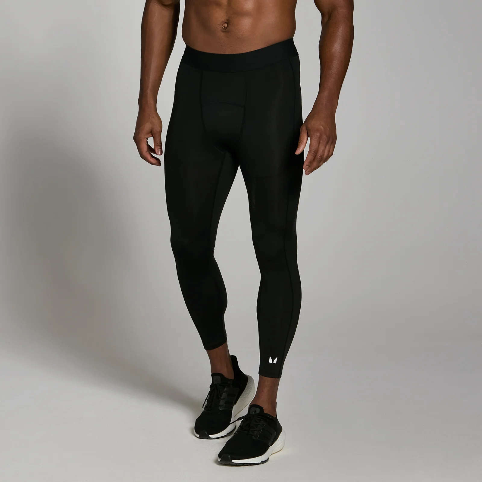 Leggings sportivi attillati a 3/4 MP da uomo - Neri - XXL Immagine 1