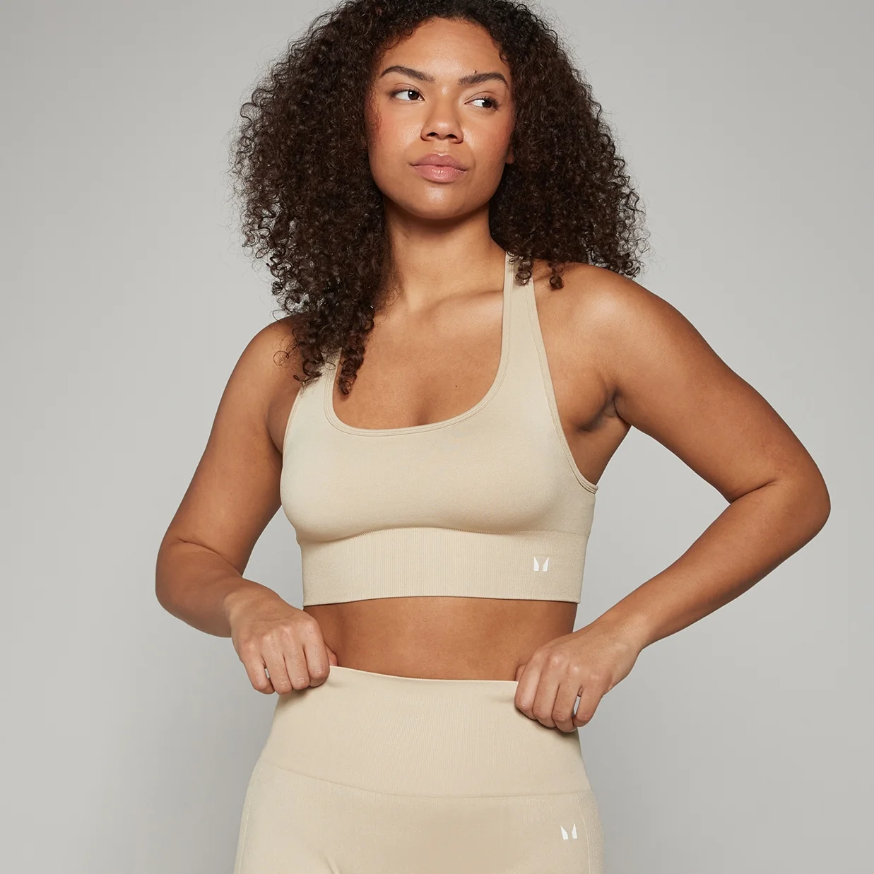 Reggiseno sportivo senza cuciture MP Shape - Sabbia scuro - L Immagine 1