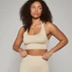 Reggiseno sportivo senza cuciture MP Shape - Sabbia scuro