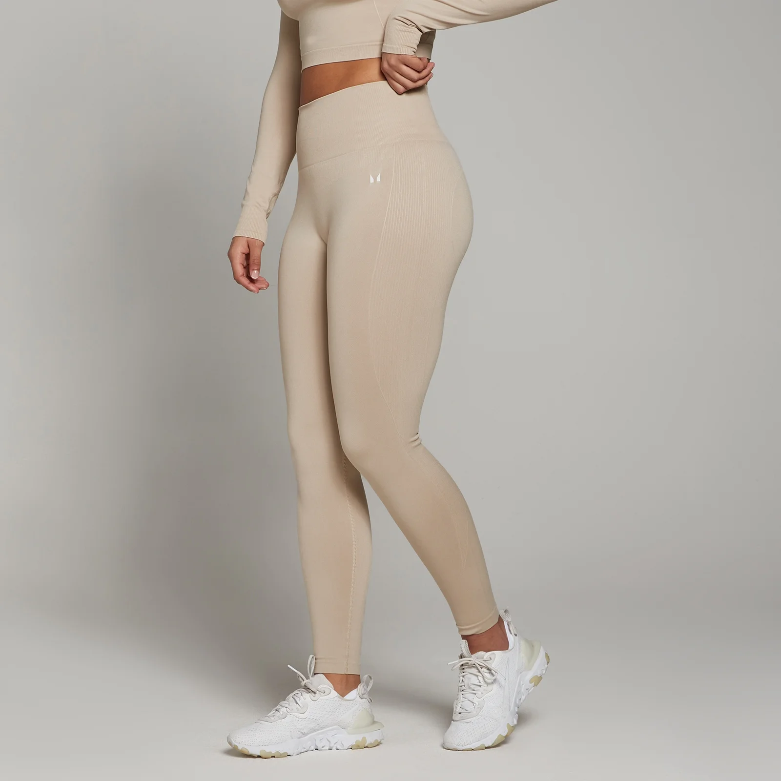 Leggings senza cuciture MP Shape da donna - Sabbia scuro - M Immagine 1