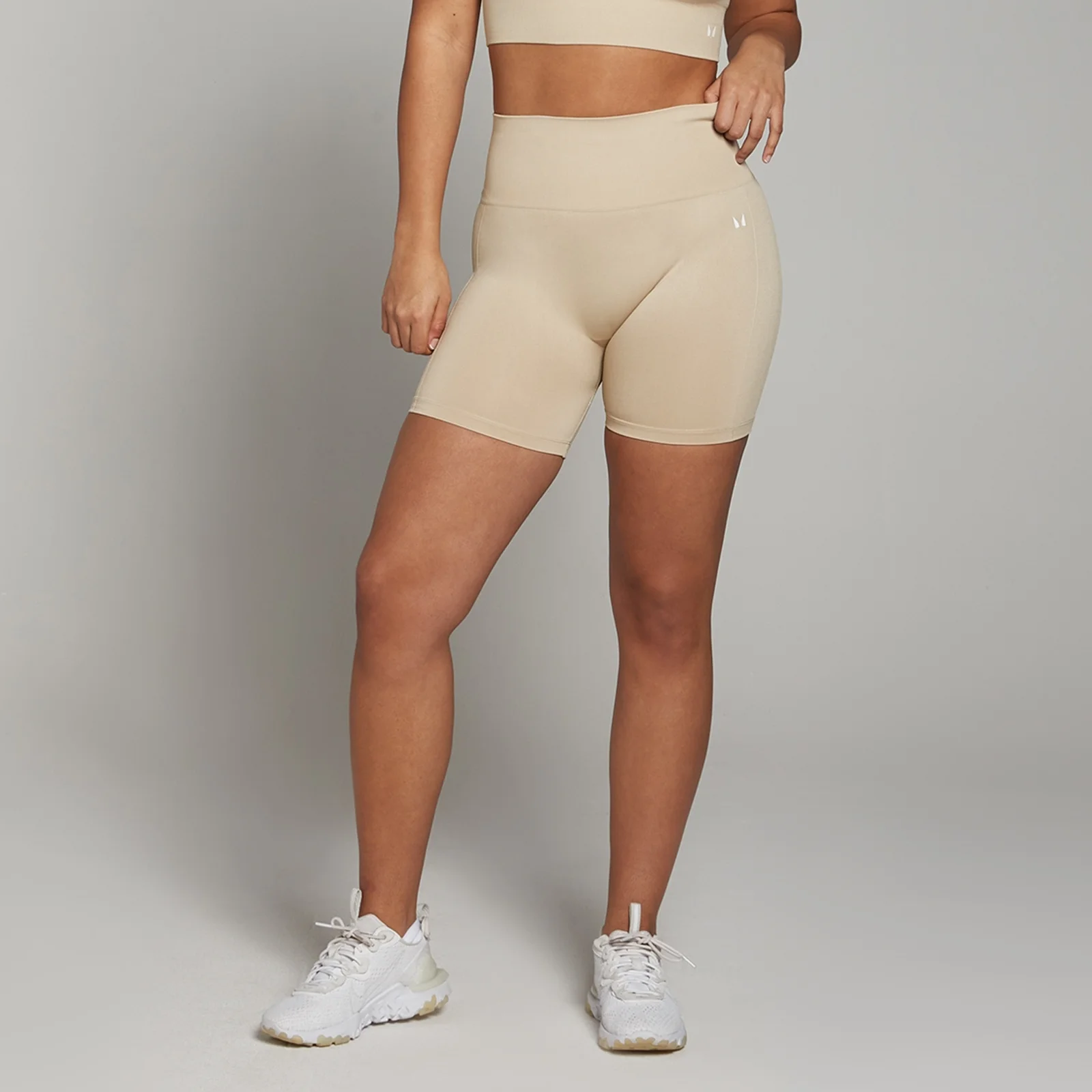 Pantaloncini ciclista senza cuciture MP Shape da donna - Sabbia scuro - XS Immagine 1