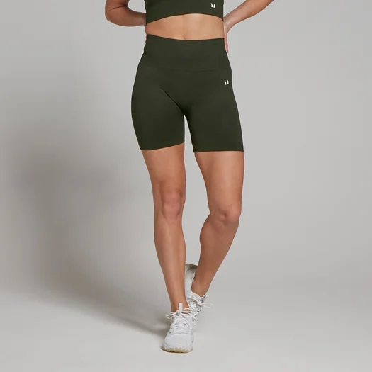 Pantaloncini ciclista senza cuciture MP Shape da donna - Verde foresta