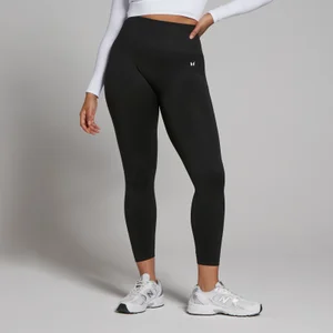 Leggings senza cuciture 7/8 MP Shape da donna - Neri - Size M