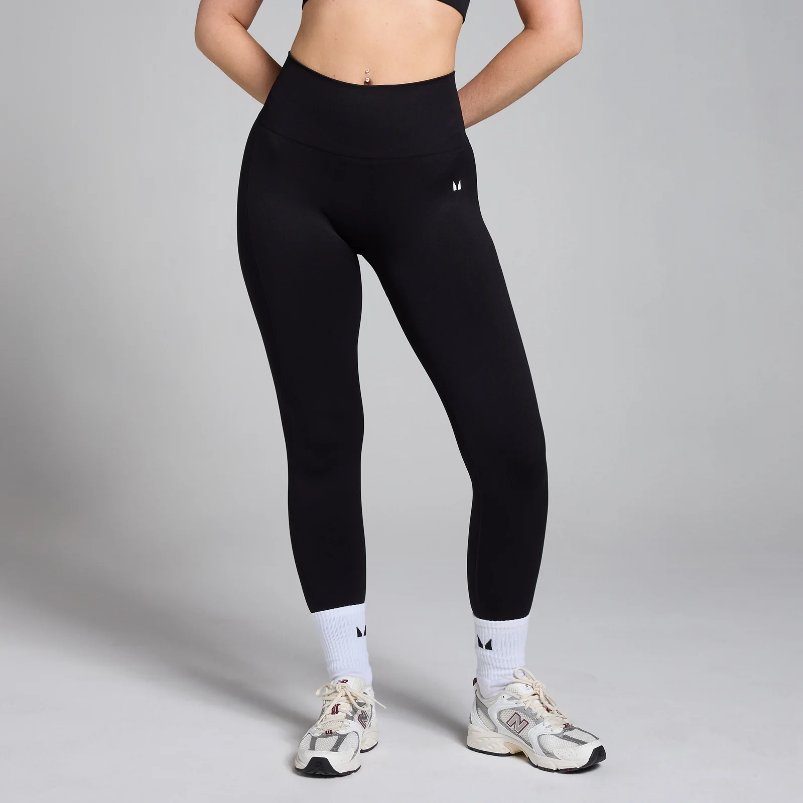 Leggings senza cuciture MP Shape da donna - Neri - XXS Immagine 1