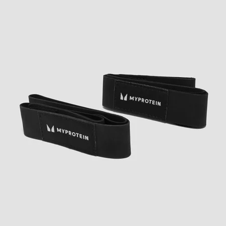 Straps per il sollevamento in pelle scamosciata MyProtein - Nere