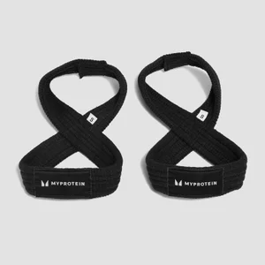 Straps per sollevamento pesi a forma di 8 MyProtein - Nere - Size M (6'' - 7.5'')