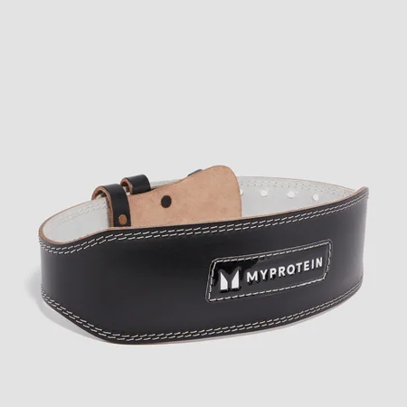 Cintura per sollevamento pesi in pelle MyProtein - Nera