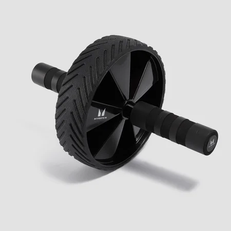 Ab Roller & set di tappetini Myprotein - Nero