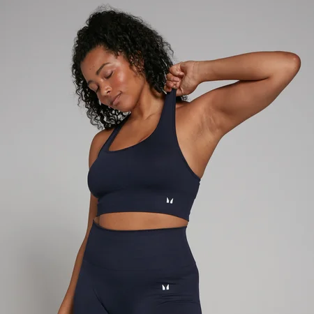 Reggiseno sportivo senza cuciture MP Shape - Blu navy