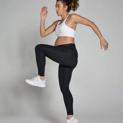 Leggings a vita media MP Maternity da donna - Neri - S Immagine 6