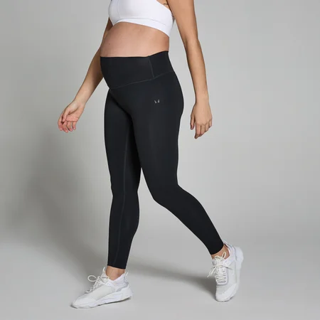 Leggings a vita media MP Maternity da donna - Neri