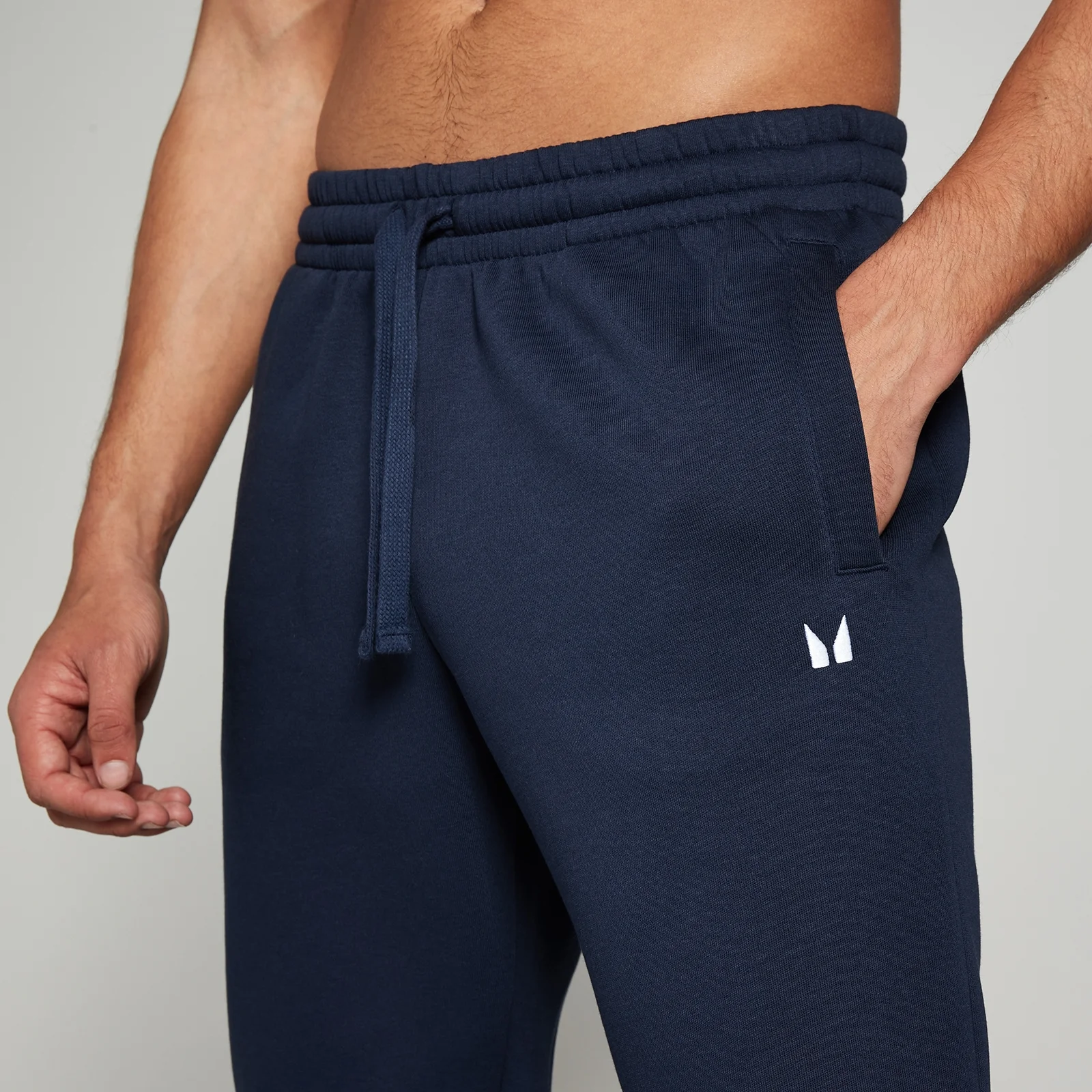 Moonline Pantaloni Uomo Cotone Relax Blu Navy Righe Vita Elastica Taglie 46-56