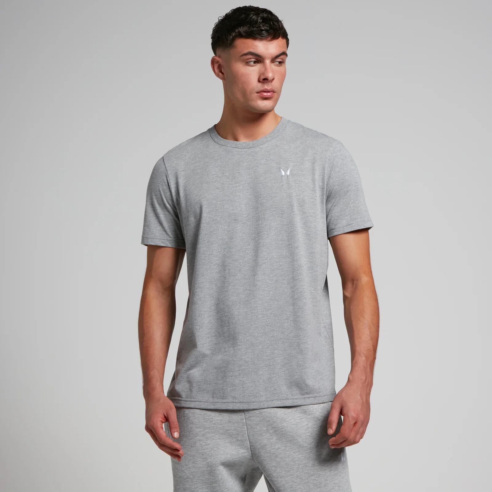 T-shirt a maniche corte MP Rest Day da uomo - Grigio mélange - S Immagine 1